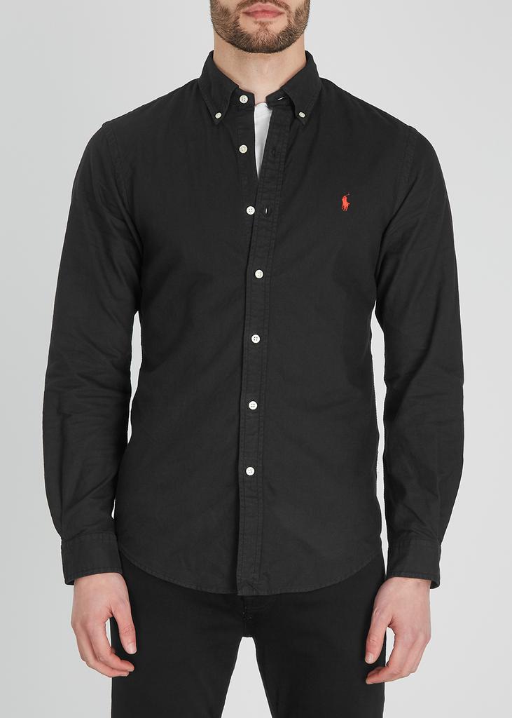 Black cotton Oxford shirt商品第2张图片规格展示