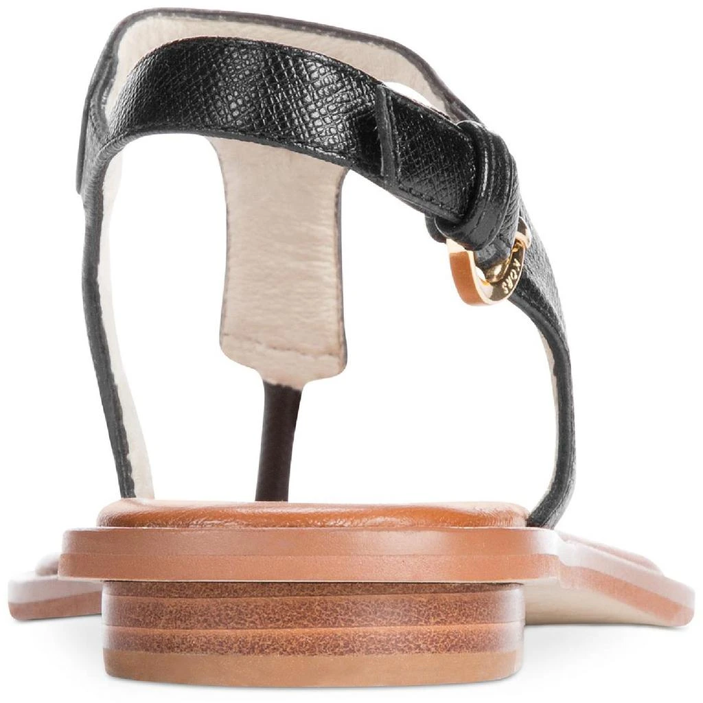 MICHAEL Michael Kors Women's Leather MK Plate T-Strap Thong Sandals 商品