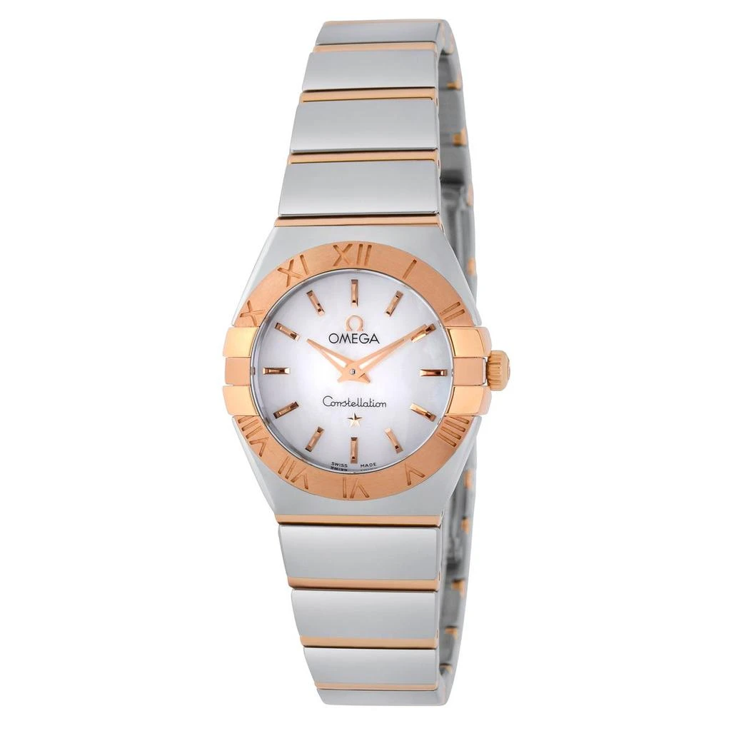 商品Omega|Omega Constellation 18K Rose Gold And Stainless Steel Quartz Women's Watch 123.20.24.60.05.003,价格¥26396,第1张图片