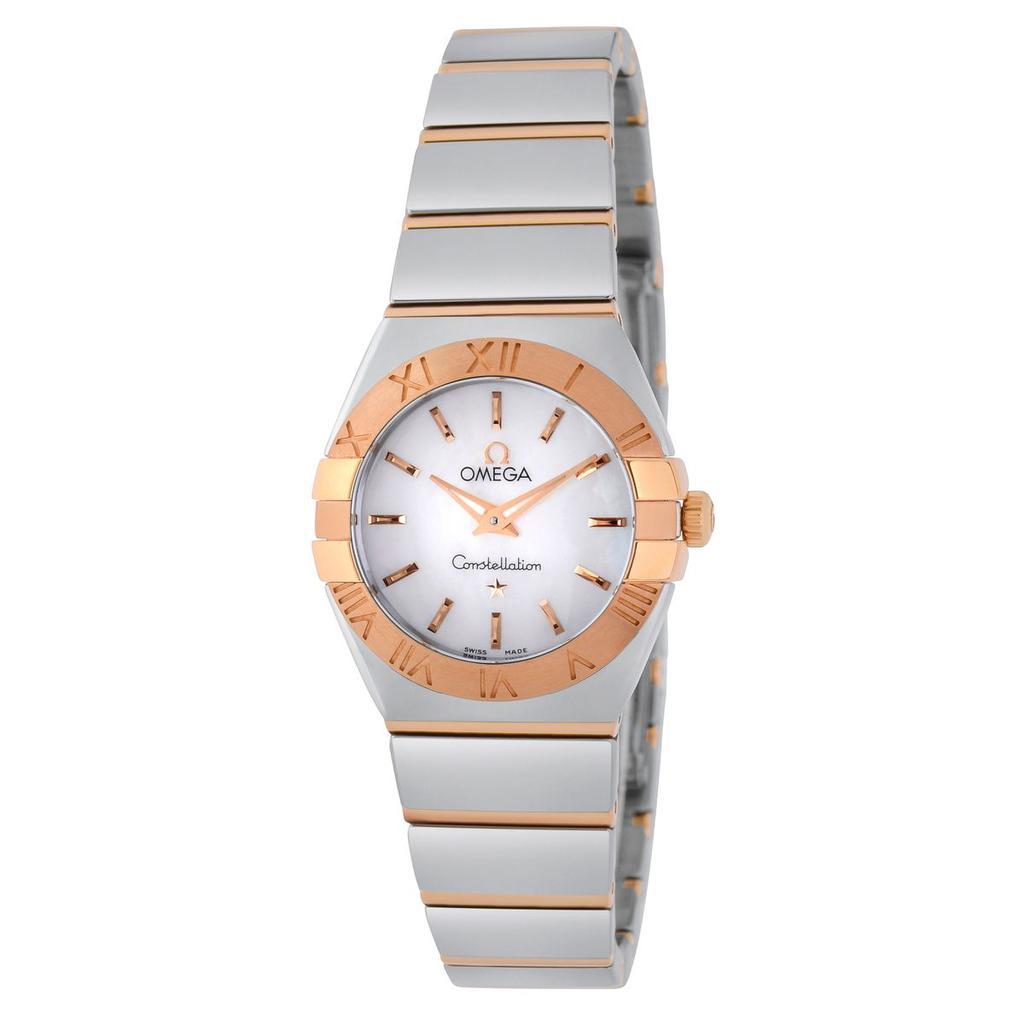 商品Omega|Omega Constellation 18K Rose Gold And Stainless Steel Quartz Women's Watch 123.20.24.60.05.003,价格¥26469,第1张图片