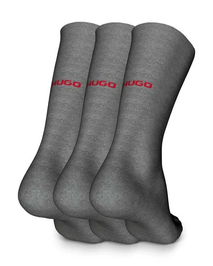 商品Hugo Boss|Cotton Blend Logo Dress Socks, Pack of 3,价格¥165,第1张图片详细描述