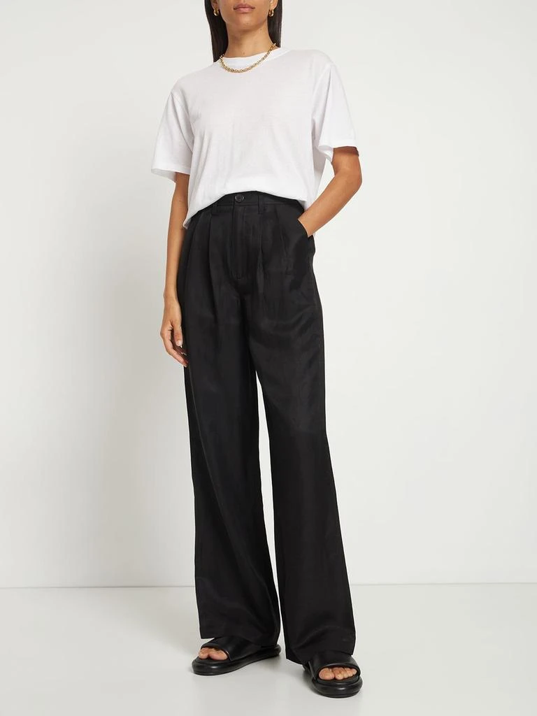 商品ANINE BING|Carrie Wide Linen Blend Pants,价格¥1874,第1张图片