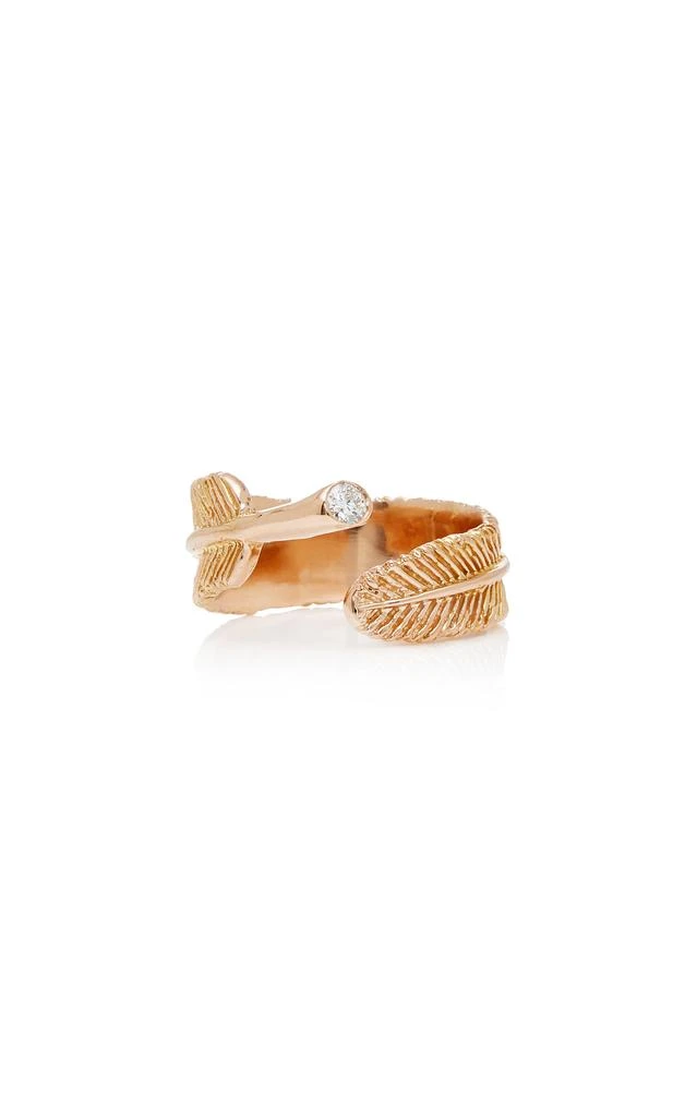 商品Daniela Villegas|Daniela Villegas - Wing 18K Rose Gold Diamond Ring - Gold - US 6.5 - Moda Operandi - Gifts For Her,价格¥12308,第1张图片