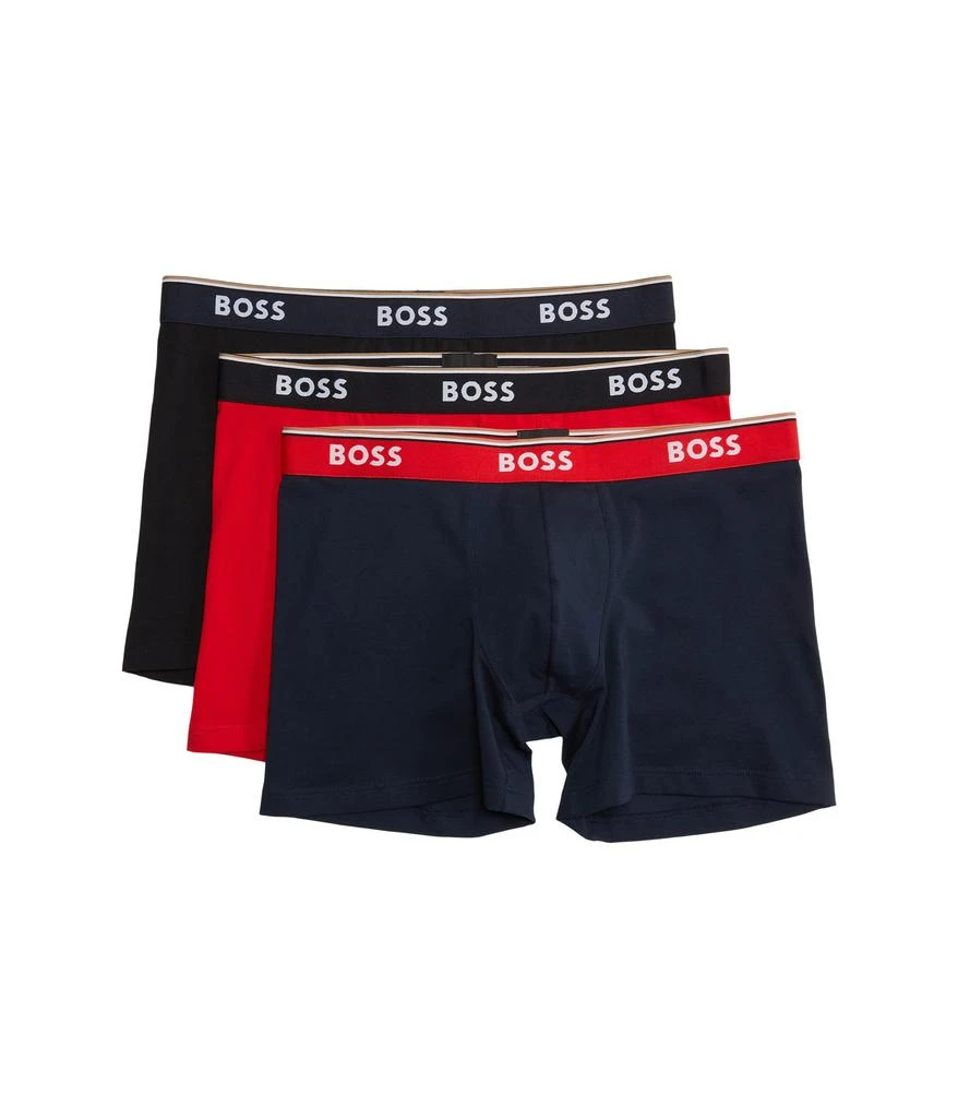 商品Hugo Boss|3-Pack Multicolor Bold Logo Boxer Briefs,价格¥209,第1张图片