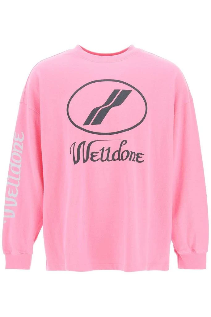 商品We11done|LOGO PRINT LONG SLEEVE T-SHIRT,价格¥1389,第1张图片