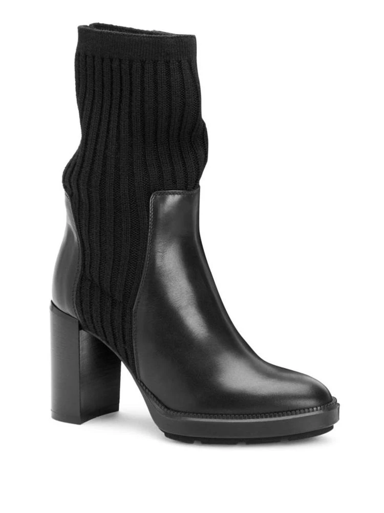 商品Aquatalia|Imogen Leather Sock Booties,价格¥2227,第1张图片