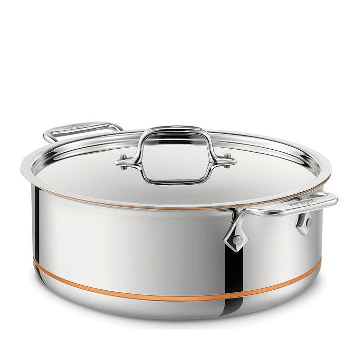 商品All-Clad|Copper Core 8-Quart Covered Stock Pot,价格¥3738,第1张图片