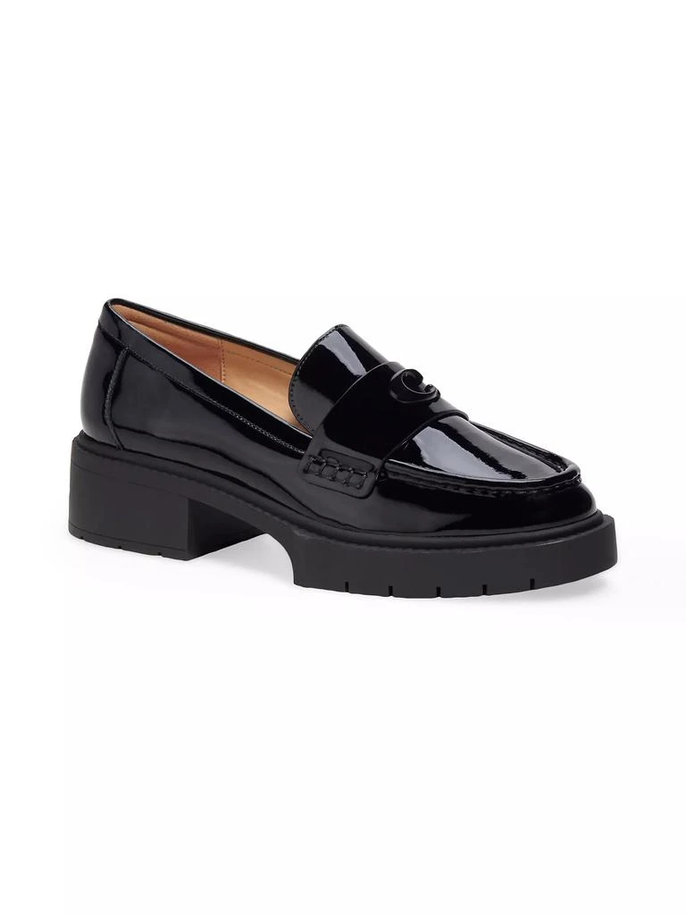 商品Coach|Leah 38MM Patent Leather Loafers,价格¥1462,第2张图片详细描述