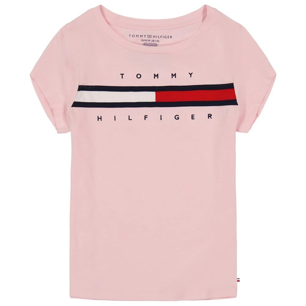 商品Tommy Hilfiger|Little Girls Pieced Logo T-shirt,价格¥173,第1张图片