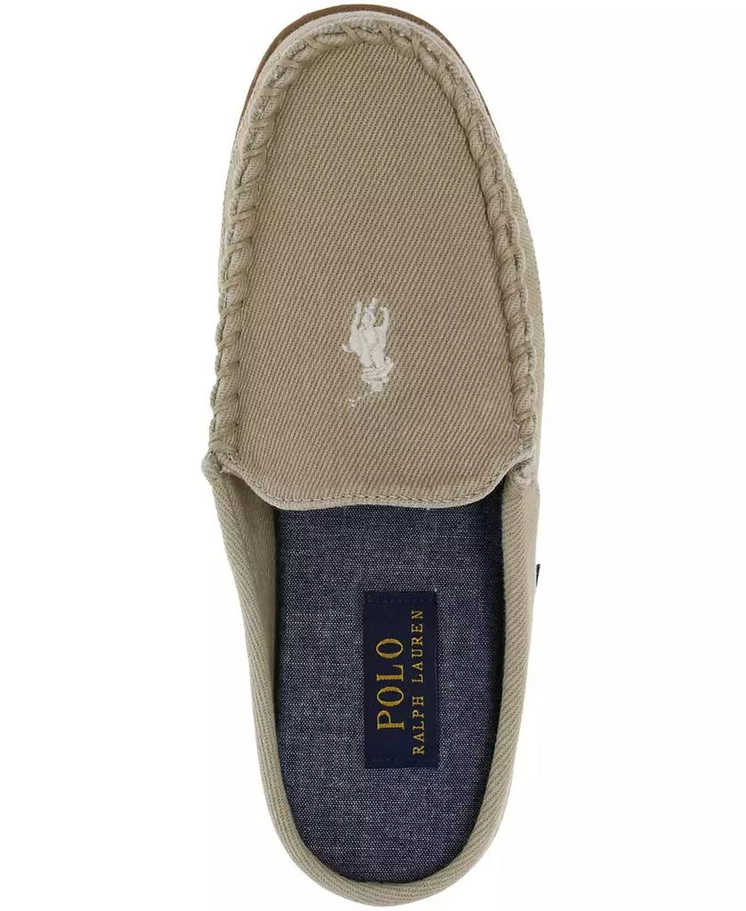 商品Ralph Lauren|Women's Collins Washed Twill Fabric Moccasin Mule Slippers,价格¥608,第4张图片详细描述