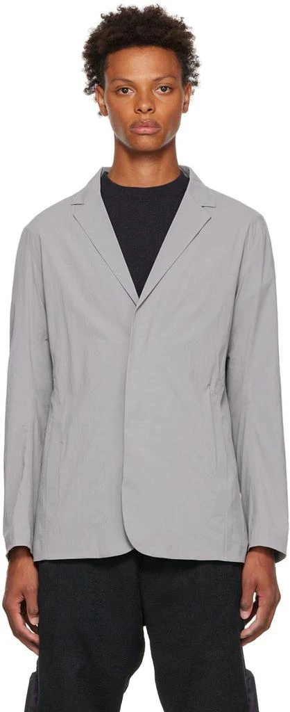 商品Veilance|Gray Nylon Blazer,价格¥1885,第1张图片