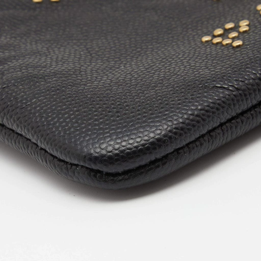 Chanel Black Caviar Leather Deauville Studded Zip Case 商品
