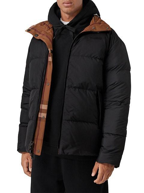 商品Burberry|Digby Check Puffer Jacket,价格¥12898,第5张图片详细描述