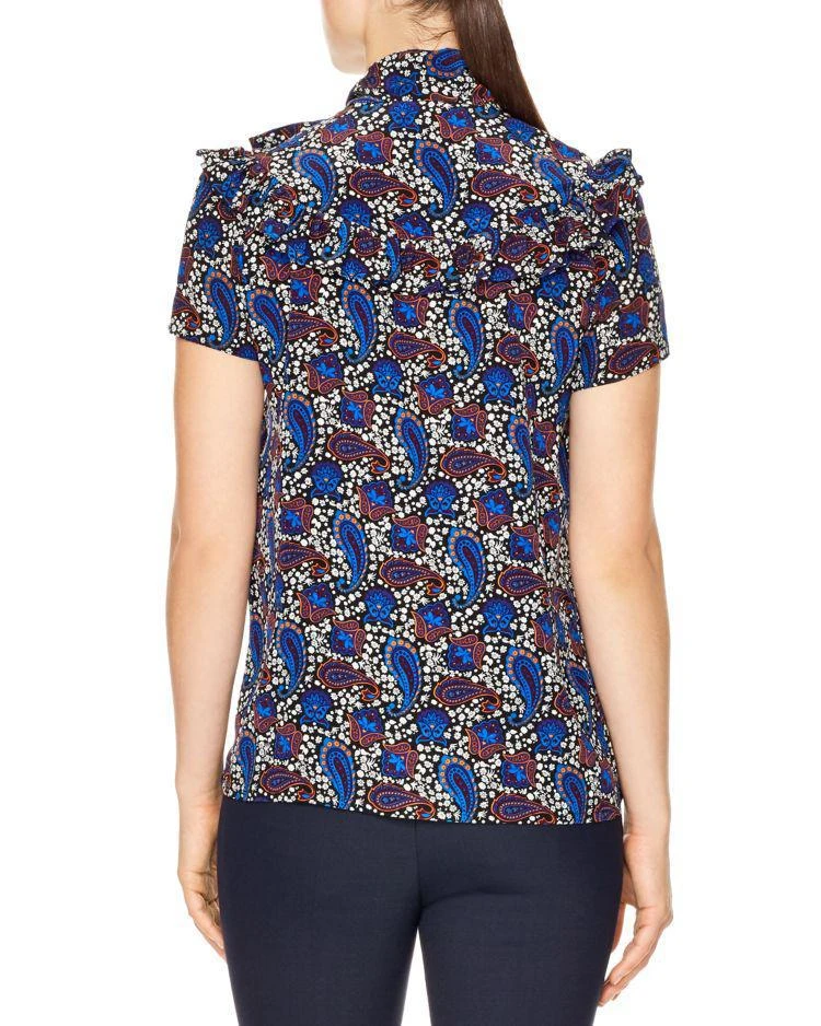 商品Sandro|Poe Paisley Silk Top,价格¥1463,第2张图片详细描述