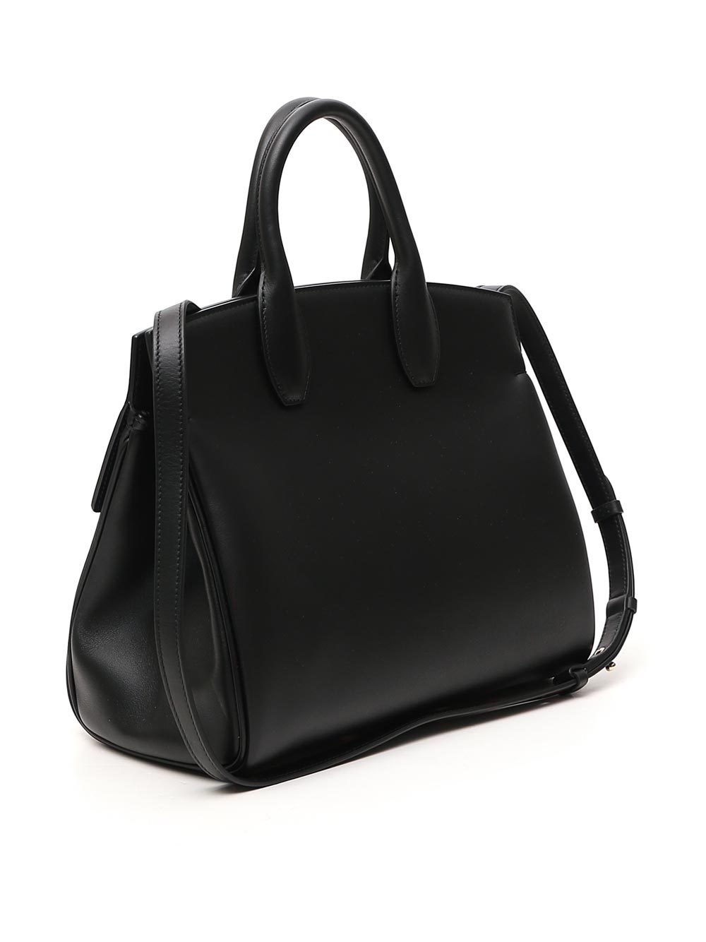 商品[国内直发] Salvatore Ferragamo|SALVATORE FERRAGAMO 菲拉格慕 女士黑色手提包 21H159-0696448,价格¥11609,第1张图片
