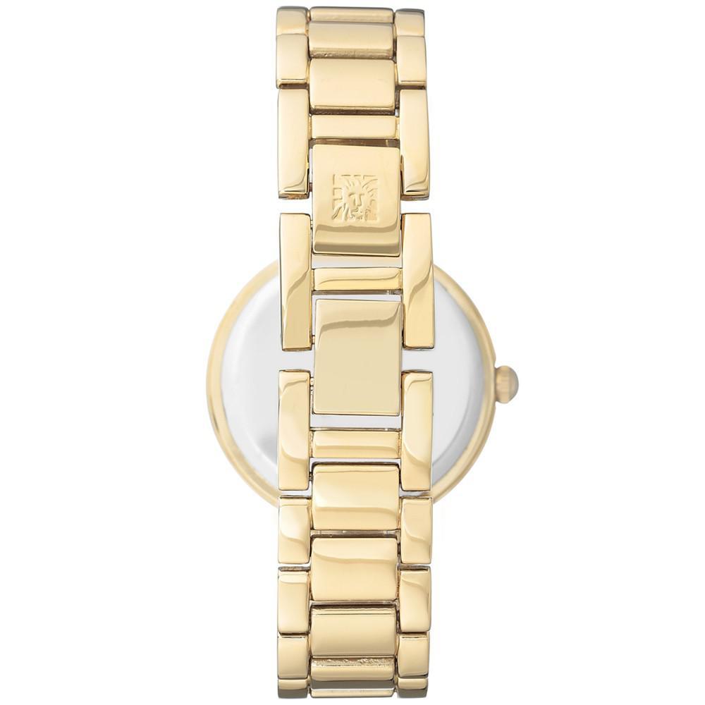 商品Anne Klein|女士镶钻金色钢带手表 32mm,价格¥330,第7张图片详细描述
