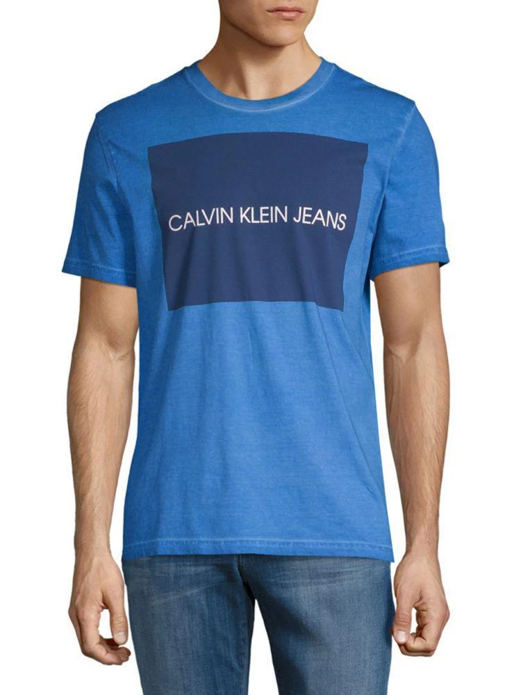 商品Calvin Klein|Denim Logo Tee,价格¥118,第1张图片