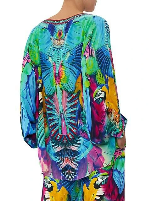 商品Camilla|Silk Printed Blouse,价格¥1783,第5张图片详细描述