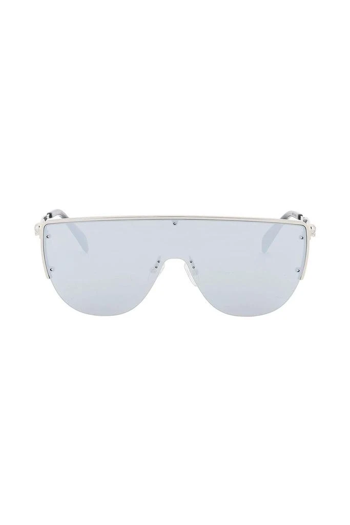 商品Alexander McQueen|Sunglasses with mirrored lenses and mask-style frame,价格¥2790,第1张图片