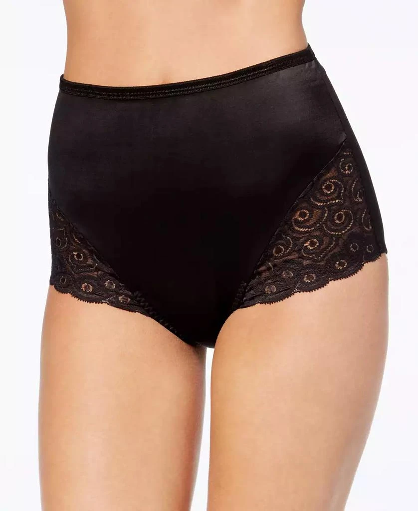 商品Bali|Women's  Firm Tummy-Control Lace Trim Microfiber Brief Underwear 2 Pack X054,价格¥206,第1张图片