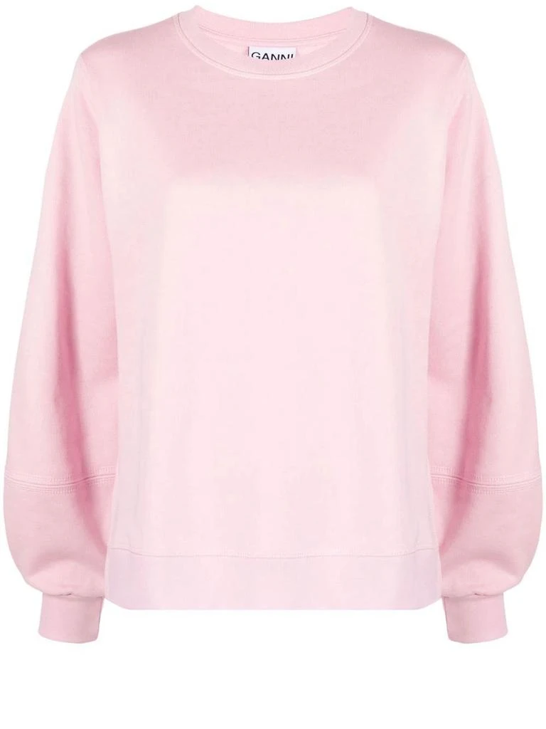 商品Ganni|Pink sweatshirt with logo,价格¥506,第1张图片