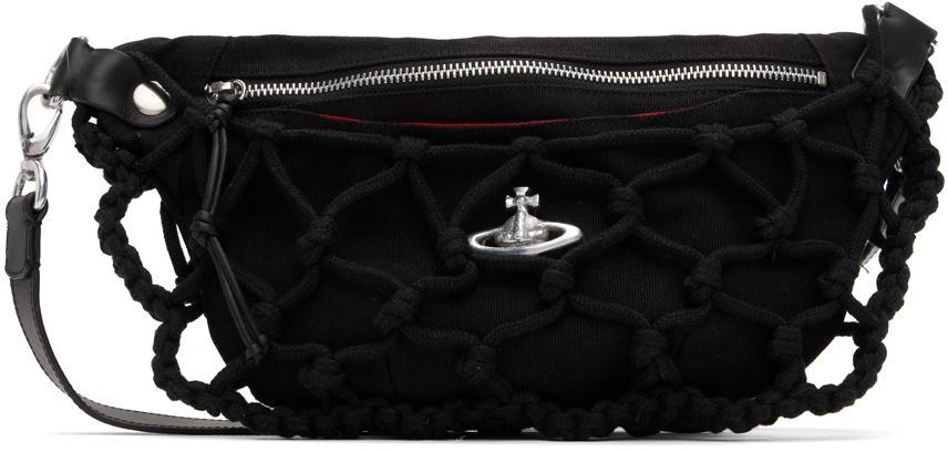 商品Vivienne Westwood|Black Bait Macramé Bag,价格¥2605,第1张图片