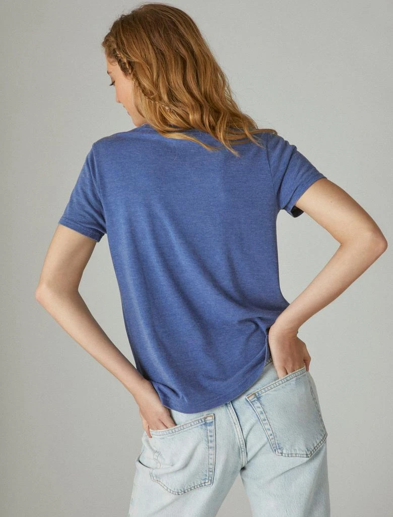 商品Lucky Brand|Lucky Brand Women's Aretha Franklin Respect Boyfriend Tee,价格¥80,第2张图片详细描述