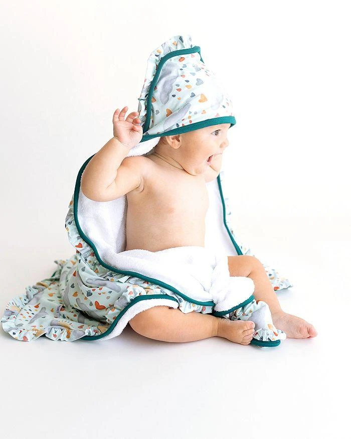 商品Posh Peanut|Girls' Briella Ruffled Hooded Towel - Baby,价格¥324,第2张图片详细描述