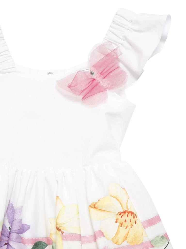 商品MONNALISA|Flower Print Cotton Poplin Dress,价格¥1021,第1张图片详细描述