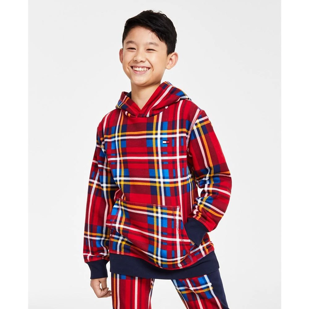 商品Tommy Hilfiger|Big Boys Tonal Argyle Hoodie,价格¥313,第1张图片