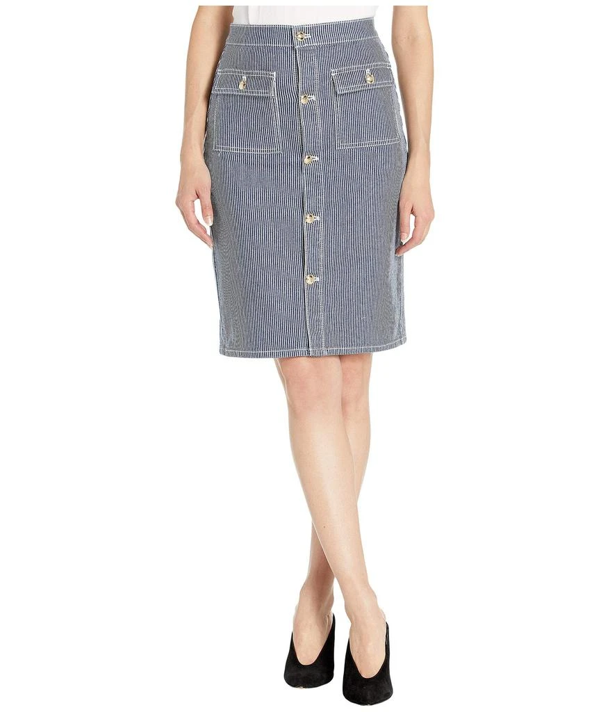 商品Juicy Couture|Skinny Stripe Denim Skirt,价格¥168,第1张图片