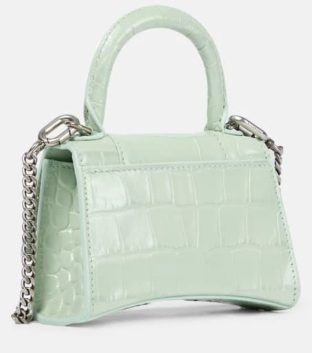 商品Balenciaga|Hourglass Mini leather crossbody bag,价格¥7151,第4张图片详细描述