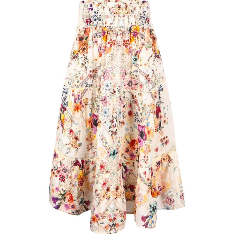 商品Camilla|Sew in love colorful flowers maxi skirt,价格¥1207,第1张图片
