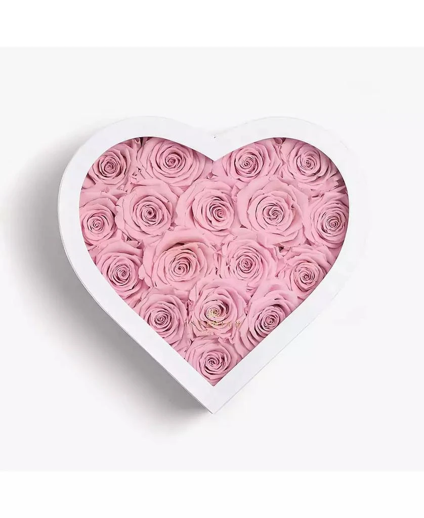 商品Infinity Roses|Heart Box of 17 Pink Real Roses Preserved to Last Over a Year,价格¥1495,第3张图片详细描述
