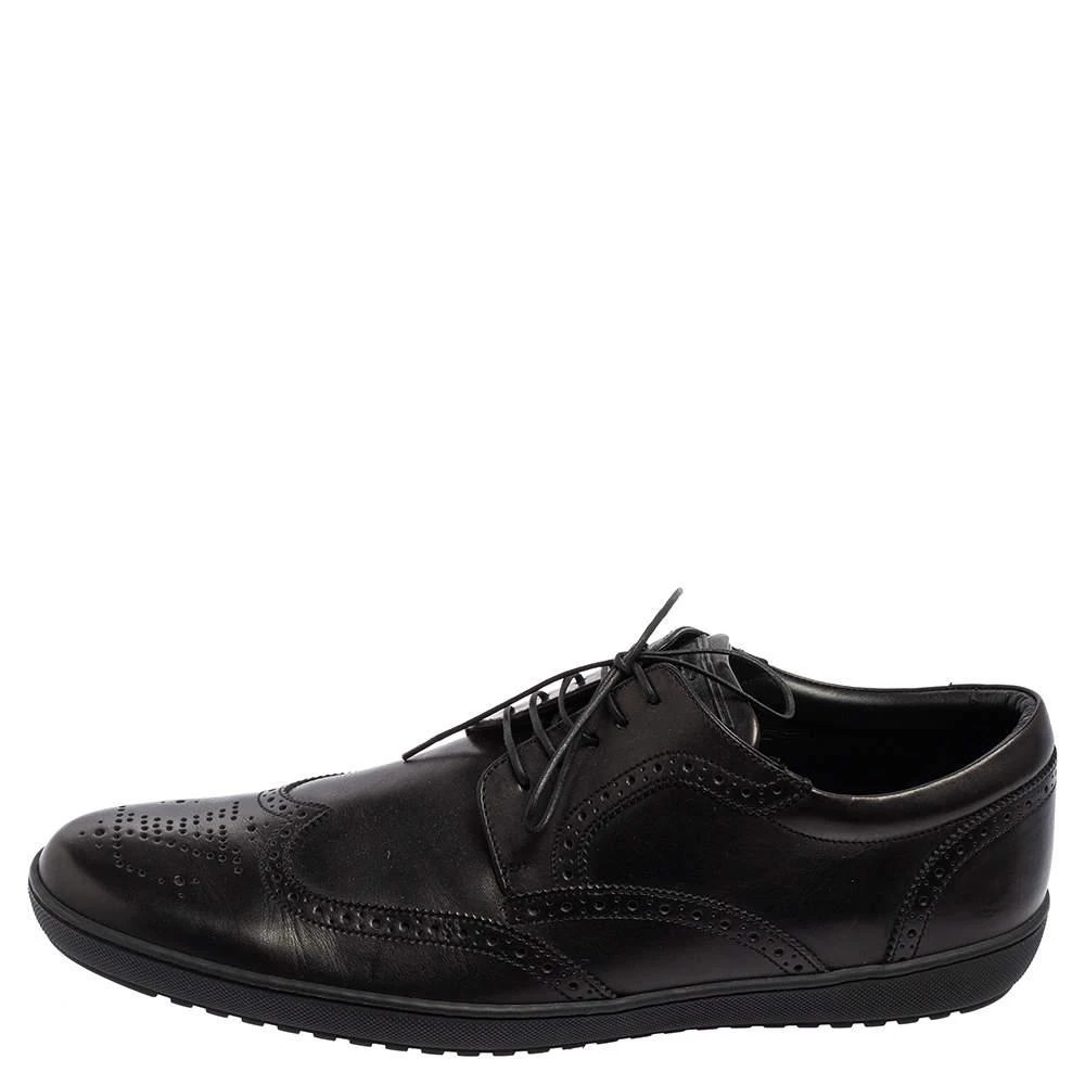 商品[二手商品] Louis Vuitton|Louis Vuitton Black Brogue Leather Lace Up Oxfords Size 43,价格¥3141,第2张图片详细描述