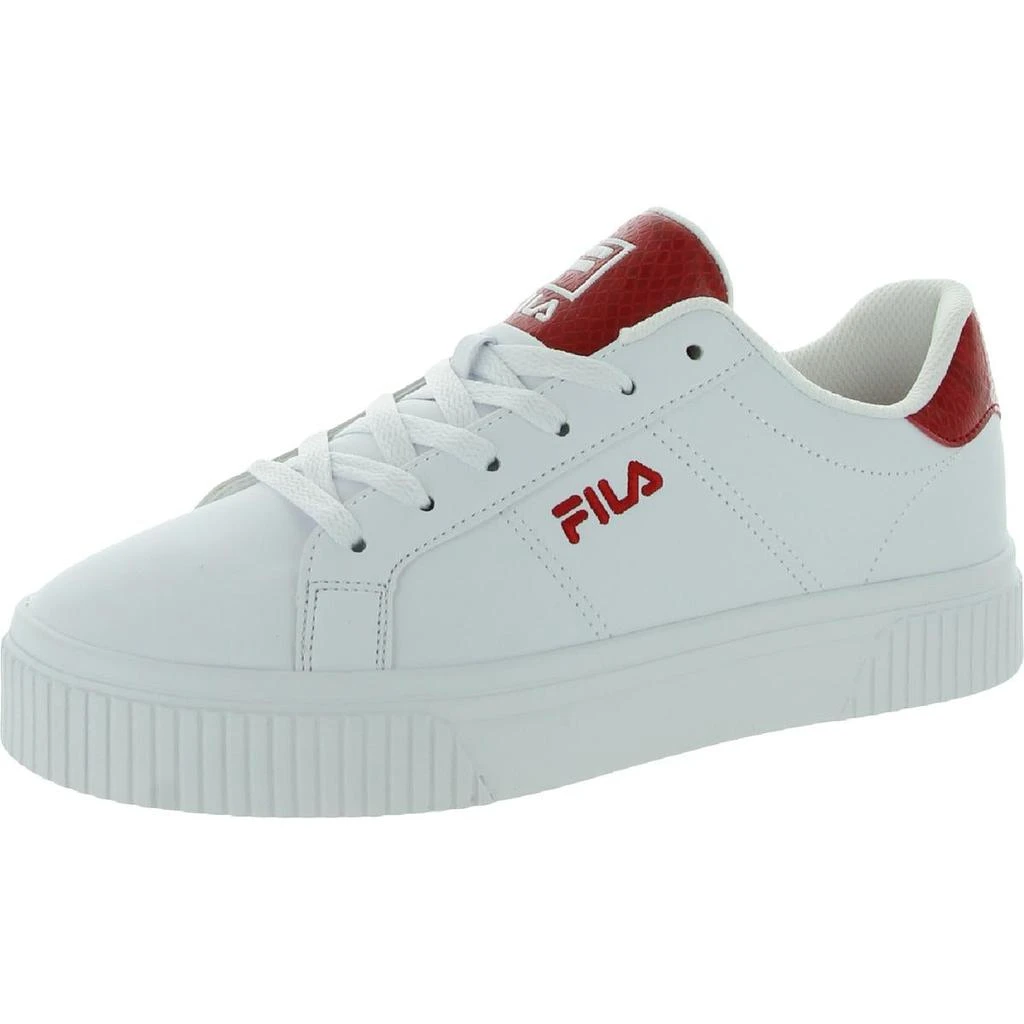 商品Fila|Fila Womens Panache Snakeskin Leather Lace Up Athletic and Training Shoes,价格¥143,第1张图片