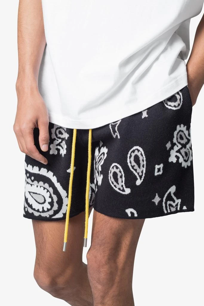 Paisley Knit Shorts - Black 商品