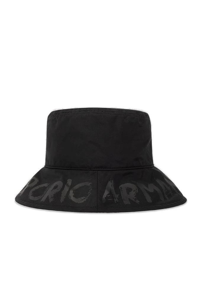 商品Emporio Armani|Emporio Armani Logo-Printed Wide Brim Bucket Hat,价格¥606,第1张图片