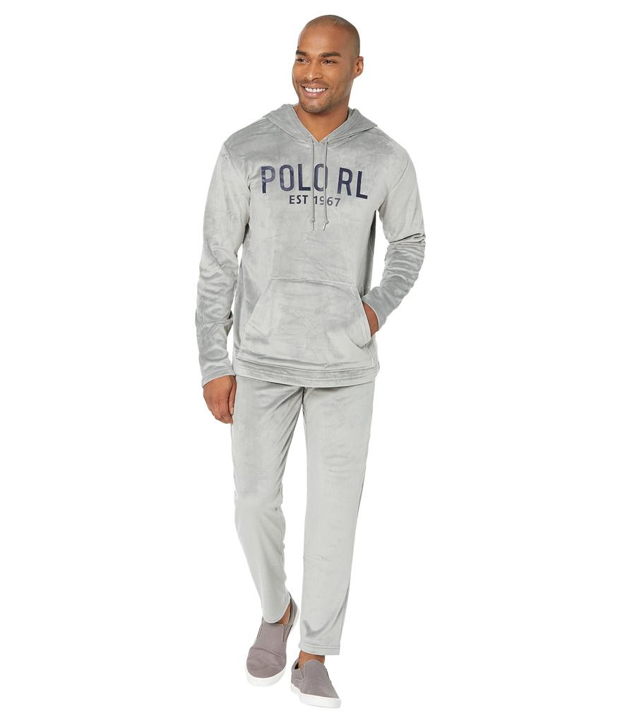 Plush Velour Long Sleeve Hoodie商品第4张图片规格展示