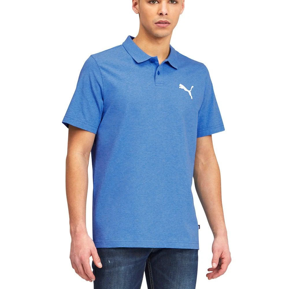 商品Puma|Essentials Heather Logo Short Sleeve Polo Shirt,价格¥135,第1张图片