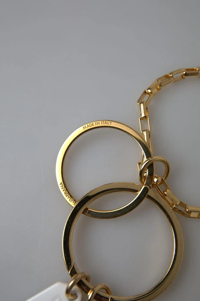 商品Dolce & Gabbana|Dolce & Gabbana Gold Tone Brass Chain Link DG Logo Pendant Necklace,价格¥4691,第3张图片详细描述