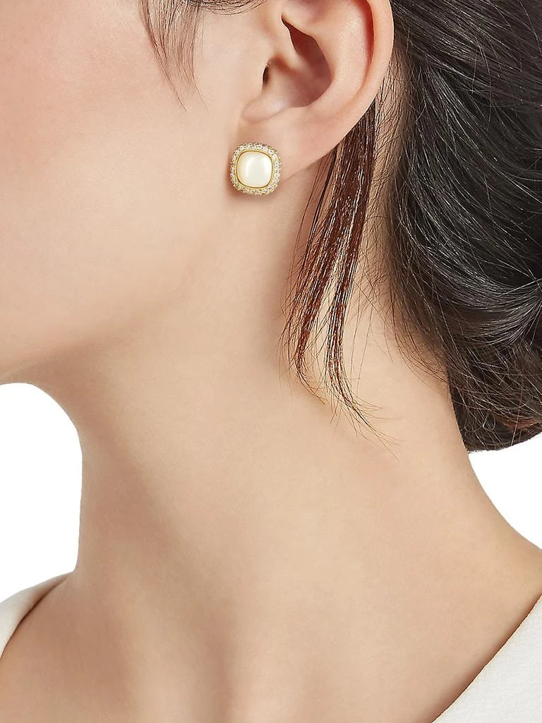 商品Kate Spade|Goldtone, Resin & Cubic Zirconia Stud Earrings,价格¥303,第2张图片详细描述