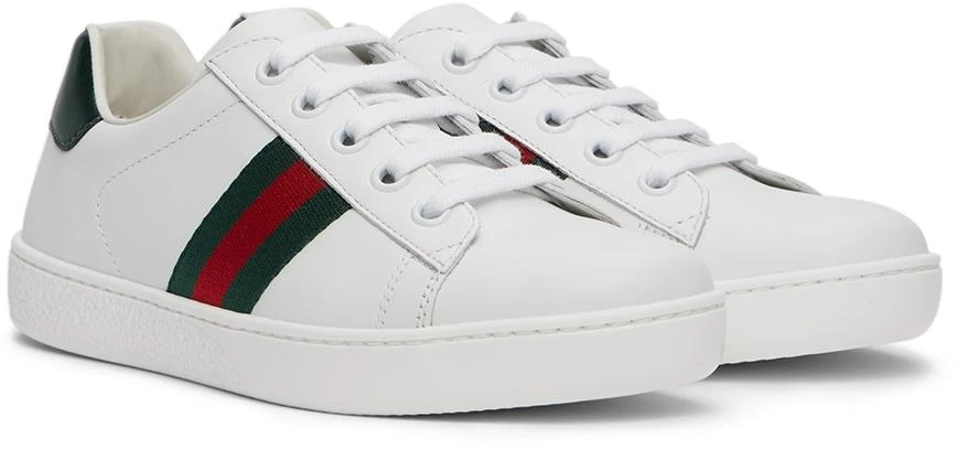 商品Gucci|Kids White Ace Sneakers,价格¥3061,第4张图片详细描述