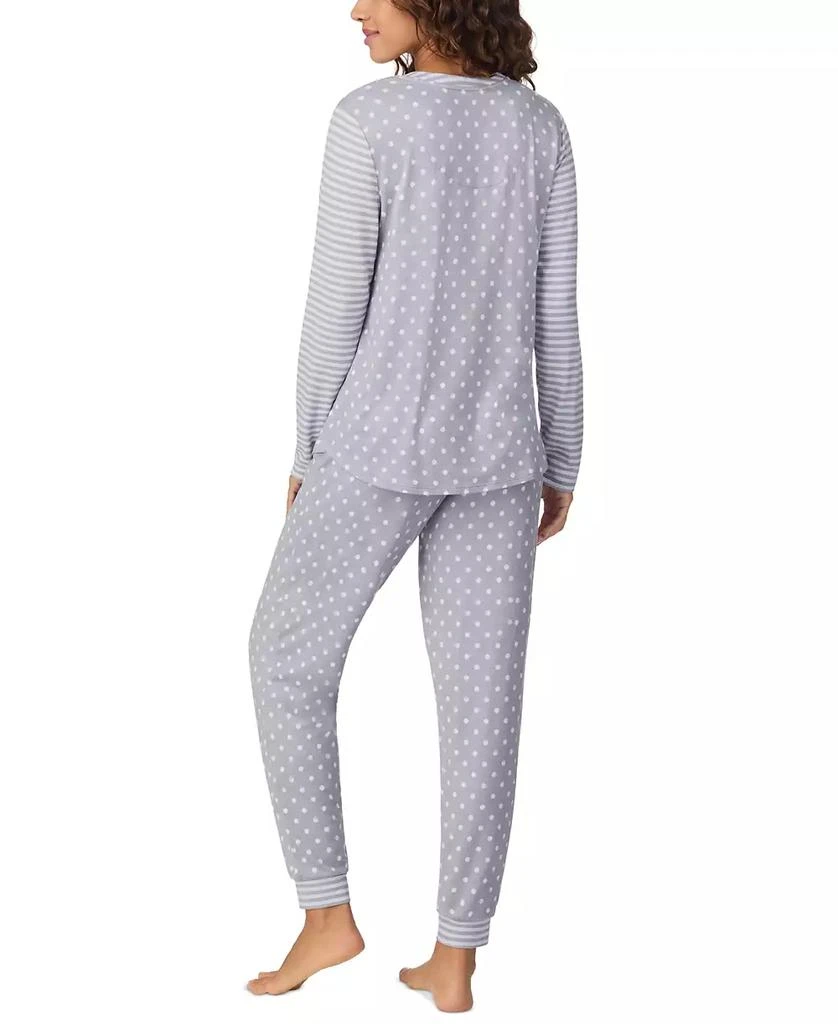 商品Cuddl Duds|Women's Printed Button-Front Jogger Pajama Set,价格¥258,第2张图片详细描述