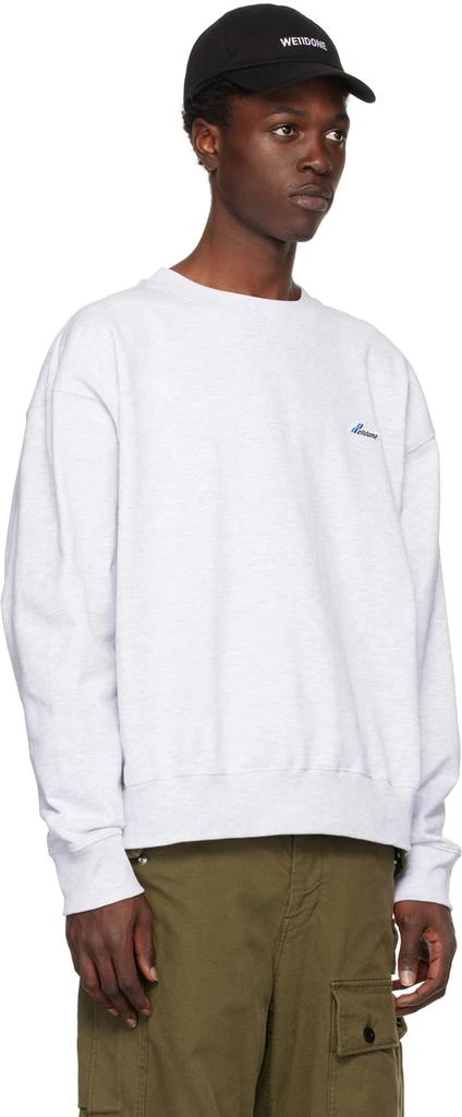 商品We11done|Gray Embroidered Sweatshirt,��价格¥2865,第2张图片详细描述