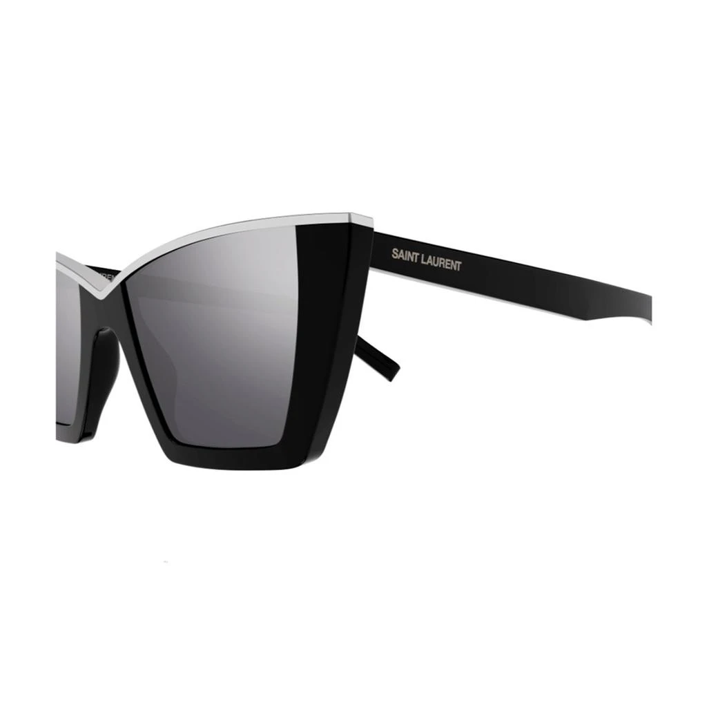 商品Yves Saint Laurent|Saint Laurent Eyewear Black Cat-Eye Sunglasses,价格¥2487,第4张图片详细描述