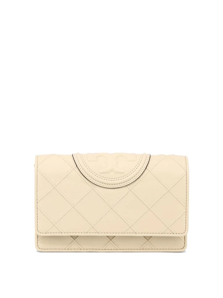 商品Tory Burch|Fleming Soft Wallets & Card Holders Beige,价格¥2960,第1张图片