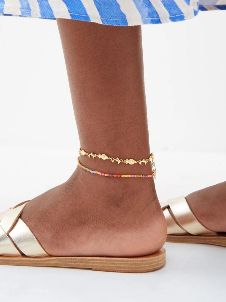 商品Anni Lu|Secret Beach 18kt gold-plated anklet,价格¥297,第2张图片详细描述