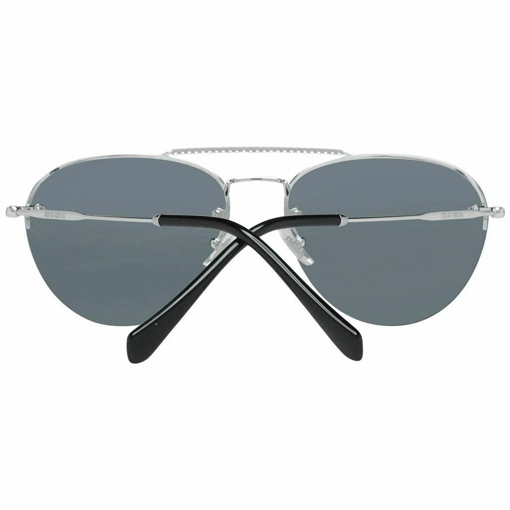 商品Miu Miu|Miu Miu Women's Sunglasses - Core Silver Tone Metal Frame Black Lens | 54US-1BC1A159,价格¥936,第4张图片详细描述