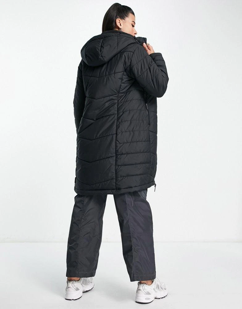 商品Jack Wolfskin|Jack Wolfskin North York long puffer coat in balck,价格¥861,第2张图片详细描述